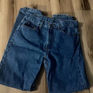 George Mens Bootcut dark Blue Denim Stretch Jeans 30x30